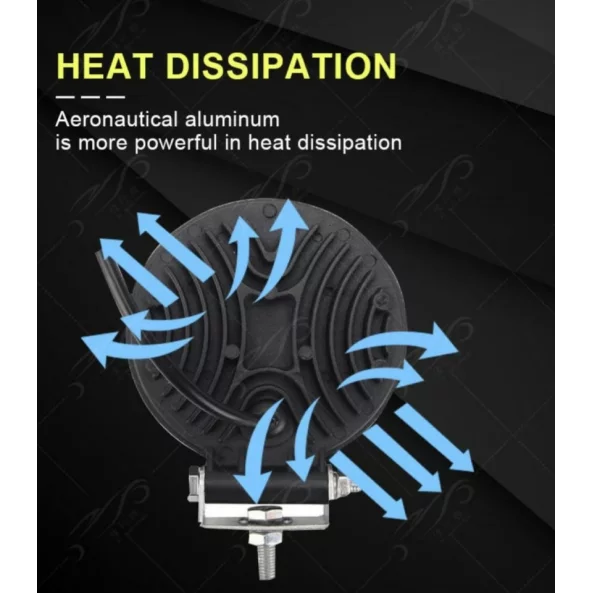 Proiector LED auto P.TIP 7-OFF ROAD: 4&quot;(110mm)/27W /12V-24V/4.000 LM/ IP 68 Rezistent la apa