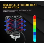 Proiector LED auto P.TIP 8-OFF ROAD: 4&quot;/126W /12V-24V/12.000 LM/ IP 68 Rezistent la apa