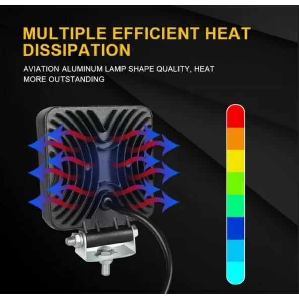 Proiector LED auto P.TIP 8-OFF ROAD: 4&quot;/126W /12V-24V/12.000 LM/ IP 68 Rezistent la apa