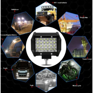 Proiector LED auto P.TIP 9-OFF ROAD: 4&quot;/72W /12V-24V/7.200 LM/ IP 68 Rezistent la apa