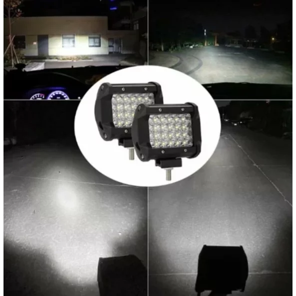 Proiector LED auto P.TIP 9-OFF ROAD: 4&quot;/72W /12V-24V/7.200 LM/ IP 68 Rezistent la apa