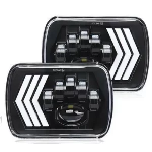 SET Faruri auto P.TIP 29-OFF ROAD: 7&quot;/90W / 5X7 (inch)/12V-24V/5.000LM/ IP 67 Rezistent la apa