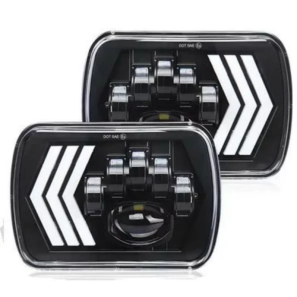 SET Faruri auto P.TIP 29-OFF ROAD: 7&quot;/90W / 5X7 (inch)/12V-24V/5.000LM/ IP 67 Rezistent la apa