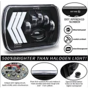 SET Faruri auto P.TIP 29-OFF ROAD: 7&quot;/90W / 5X7 (inch)/12V-24V/5.000LM/ IP 67 Rezistent la apa