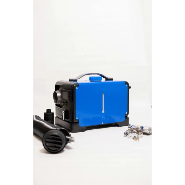 SIROCOU PORTABIL PATRAT ALBASTRU SMART HEATER PREMIUM 8KW 12V SI 24V, CARCASA DE ALUMINIU SI BUJIE JAPONEZA KYOCERA, TAXA VERDE INCLUSA