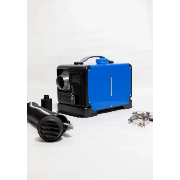 SIROCOU PORTABIL PATRAT ALBASTRU SMART HEATER PREMIUM 8KW 12V SI 24V, CARCASA DE ALUMINIU SI BUJIE JAPONEZA KYOCERA, TAXA VERDE INCLUSA