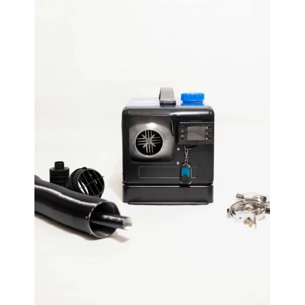 SIROCOU PORTABIL PATRAT ALBASTRU SMART HEATER PREMIUM 8KW 12V SI 24V, CARCASA DE ALUMINIU SI BUJIE JAPONEZA KYOCERA, TAXA VERDE INCLUSA