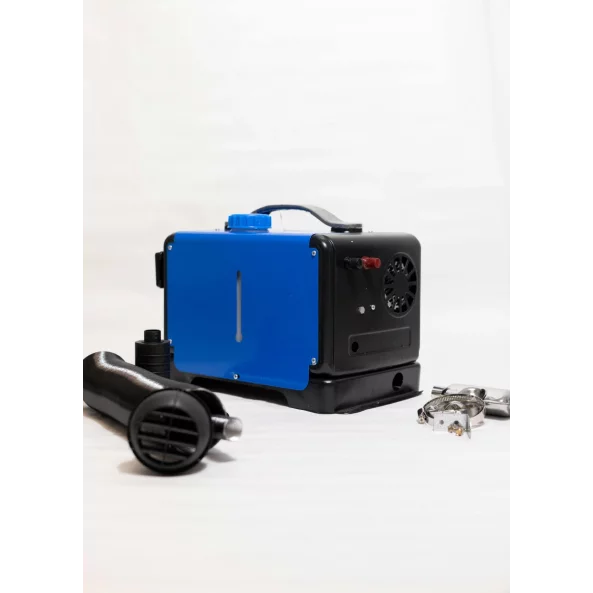 SIROCOU PORTABIL PATRAT ALBASTRU SMART HEATER PREMIUM 8KW 12V SI 24V, CARCASA DE ALUMINIU SI BUJIE JAPONEZA KYOCERA, TAXA VERDE INCLUSA