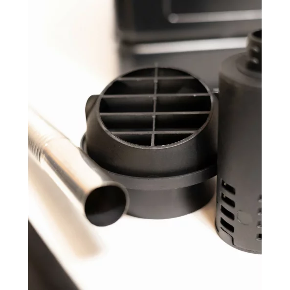 SIROCOU PORTABIL PATRAT PREMIUM ALBASTRU SMART HEATER, PUTERE 8 KW, 12V,24V SI 220V, TRANSFORMATOR INTEGRAT, CARCASA DIN ALUMINIU SI BUJIE JAPONEZA KYOCERA, TAXA VERDE INCLUSA