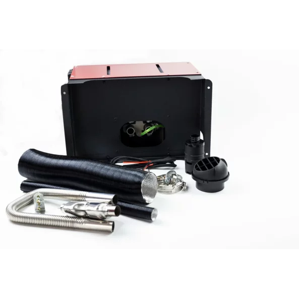 SIROCOU PORTABIL PATRAT PREMIUM SMART HEATER, PUTERE 8 KW, 12V,24V SI 220V, TRANSFORMATOR INTEGRAT, CARCASA DIN ALUMINIU SI BUJIE JAPONEZA KYOCERA, TAXA VERDE INCLUSA