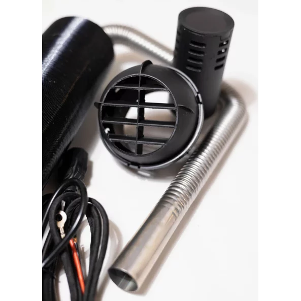 SIROCOU PORTABIL PREMIUM VERDE SMART HEATER, PUTERE 8 KW, 12V,24V SI 220V, TRANSFORMATOR INTEGRAT, CARCASA DIN ALUMINIU SI BUJIE JAPONEZA KYOCERA, TAXA VERDE INCLUSA