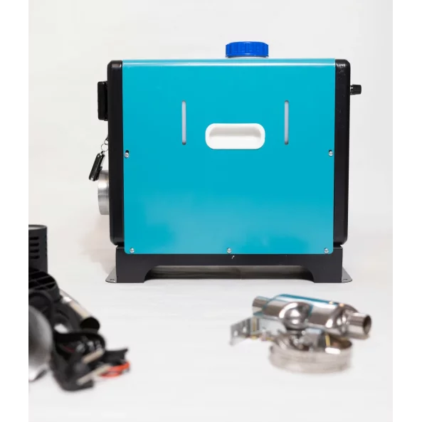 SIROCOU PORTABIL PREMIUM VERDE SMART HEATER, PUTERE 8 KW, 12V,24V SI 220V, TRANSFORMATOR INTEGRAT, CARCASA DIN ALUMINIU SI BUJIE JAPONEZA KYOCERA, TAXA VERDE INCLUSA