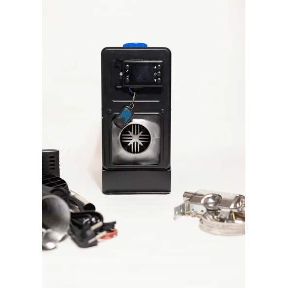 SIROCOU PORTABIL PREMIUM VERDE SMART HEATER, PUTERE 8 KW, 12V,24V SI 220V, TRANSFORMATOR INTEGRAT, CARCASA DIN ALUMINIU SI BUJIE JAPONEZA KYOCERA, TAXA VERDE INCLUSA