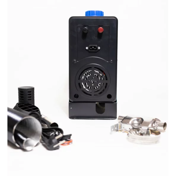 SIROCOU PORTABIL PREMIUM VERDE SMART HEATER, PUTERE 8 KW, 12V,24V SI 220V, TRANSFORMATOR INTEGRAT, CARCASA DIN ALUMINIU SI BUJIE JAPONEZA KYOCERA, TAXA VERDE INCLUSA