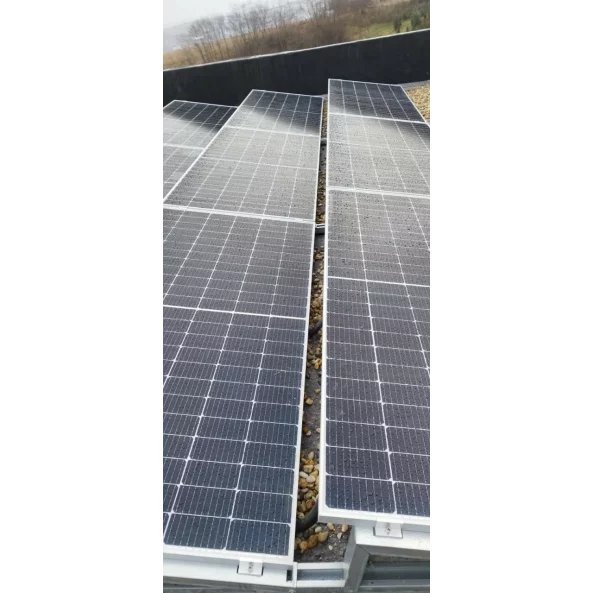 Sistem complet SUD 1X5, fixare placi balast 5 panouri solare fotovoltaice cu unghi 15 grade