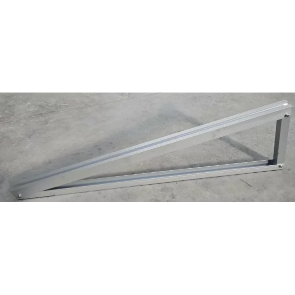 Triunghi de montaj din aluminiu pentru panouri fotovoltaice L1400 ,unghi de 15 grade