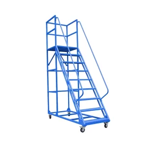 Scara profesionala mobila cu platforma si balustrada de protectie 1600*700* 1800 +700 mm